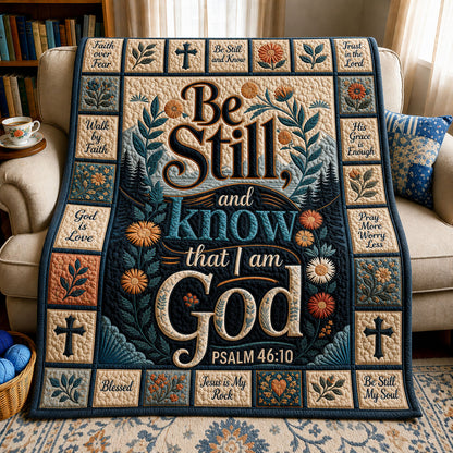 Be Still Botanical Quilted Blanket GFTOHNL398