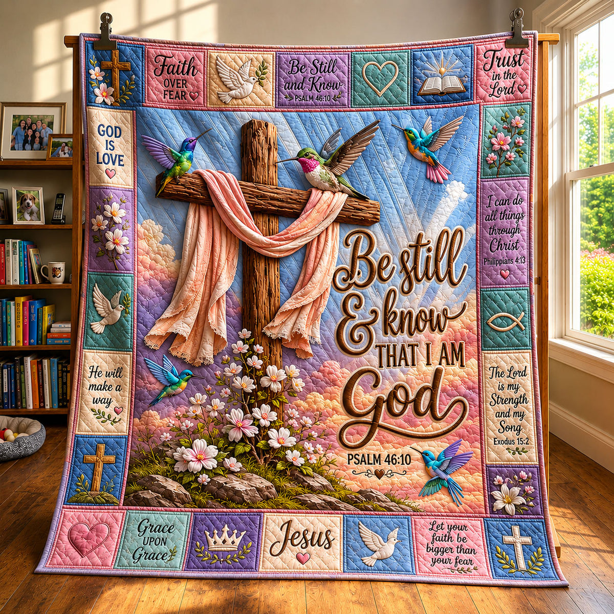 Hummingbird Grace Quilted Blanket GFTOHNL399