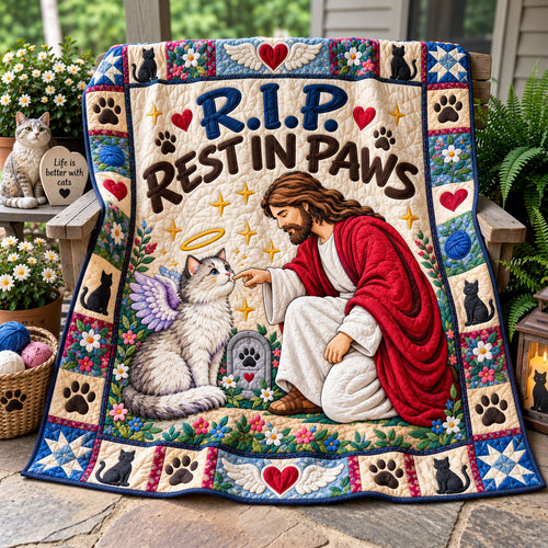 Rest In Paws Quilted Blanket GFTOHNL4021