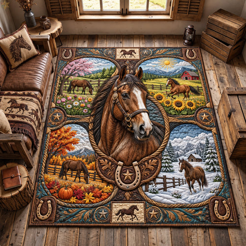 Four Seasons Horse Area Rug GFTOHNL4086