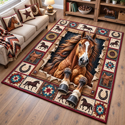 Breaking Free Horse Area Rug GFTOHNL4092