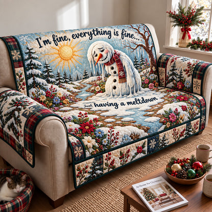 Just Having A Meltdown Quilted Sofa Cover GFTOHNL4169