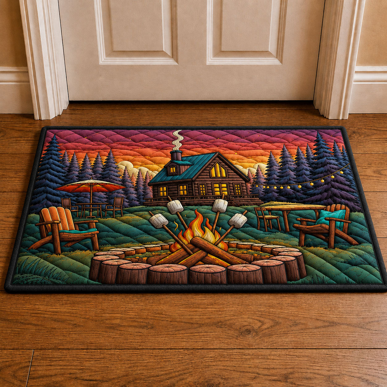 Campfire Marshmallow Doormat GFTOHNL42
