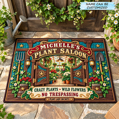 Plant Lady Saloon Doormat QTCUZ GFTOHNL4224