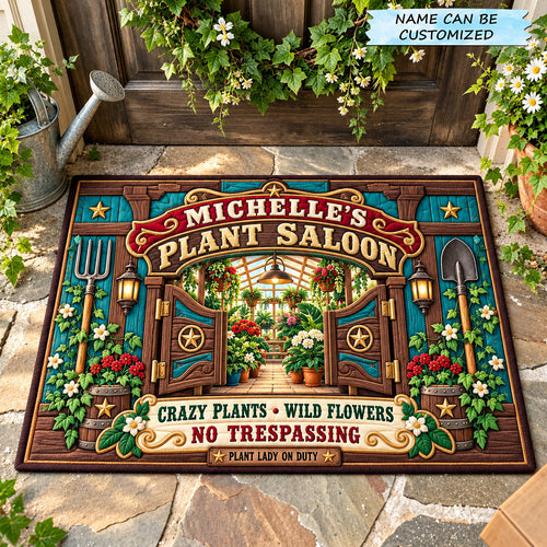 Plant Lady Saloon Doormat QTCUZ GFTOHNL4224