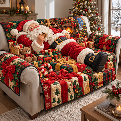 Santa Christmas Gift Dream Quilted Sofa Cover GFTOHNL4319