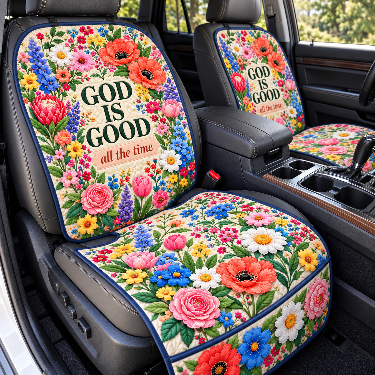 God Is Good Quilted Car Seat Protector GFTOHNL4353