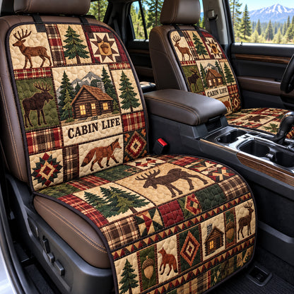 Woodland Cabin Life Quilted Car Seat Protector GFTOHNL4360