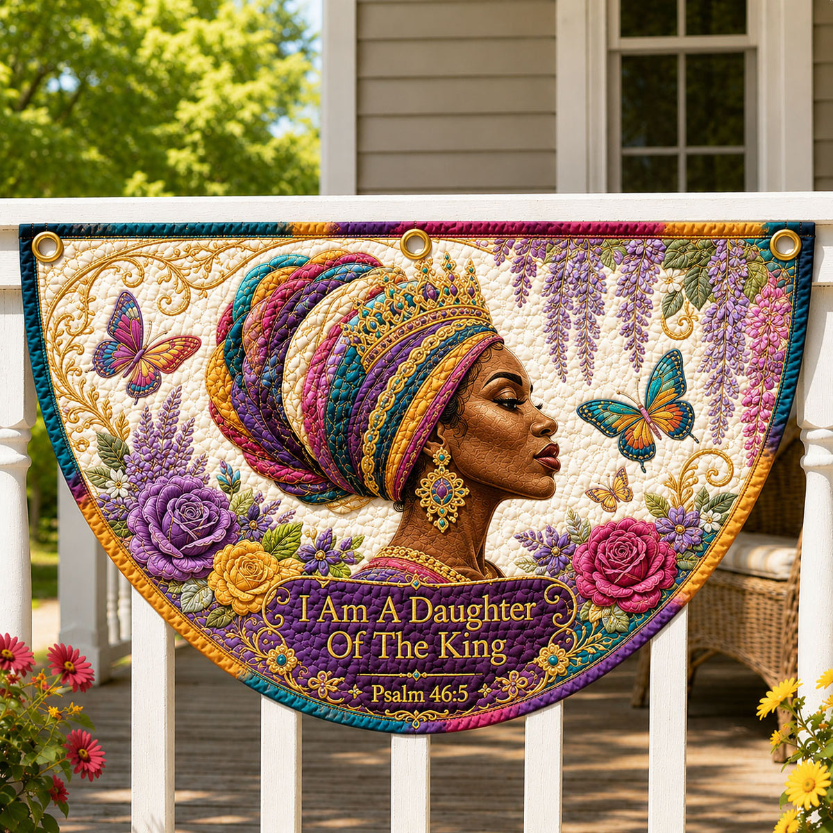 Daughter of the King Christian Woman Fan Flag GFTOHNL438