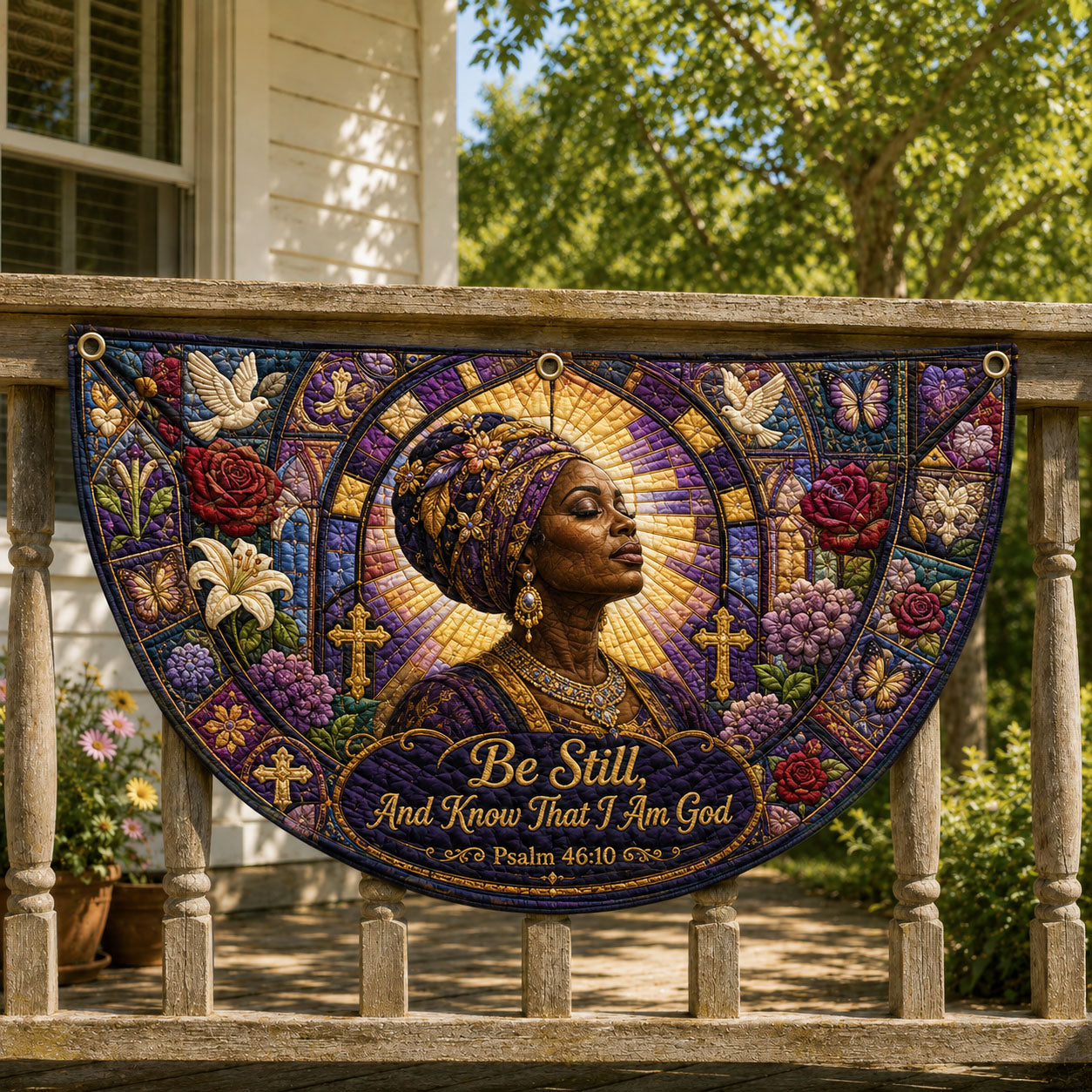 Be Still and Know That I Am God Fan Flag GFTOHNL441