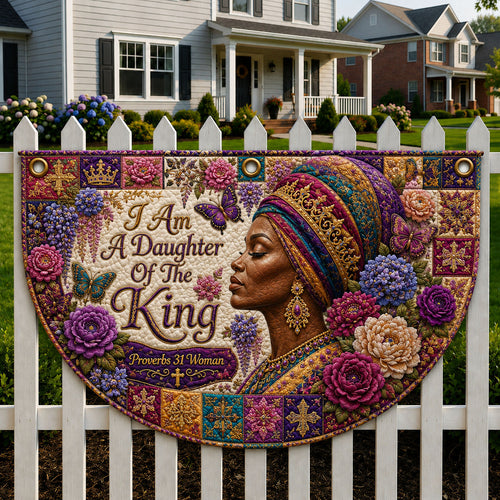 I Am a Daughter of the King Fan Flag GFTOHNL444