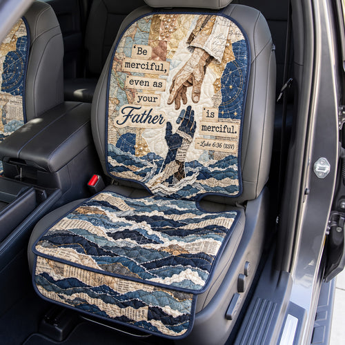 Be Merciful As Your Father Quilted Car Seat Protector GFTOHNL4458