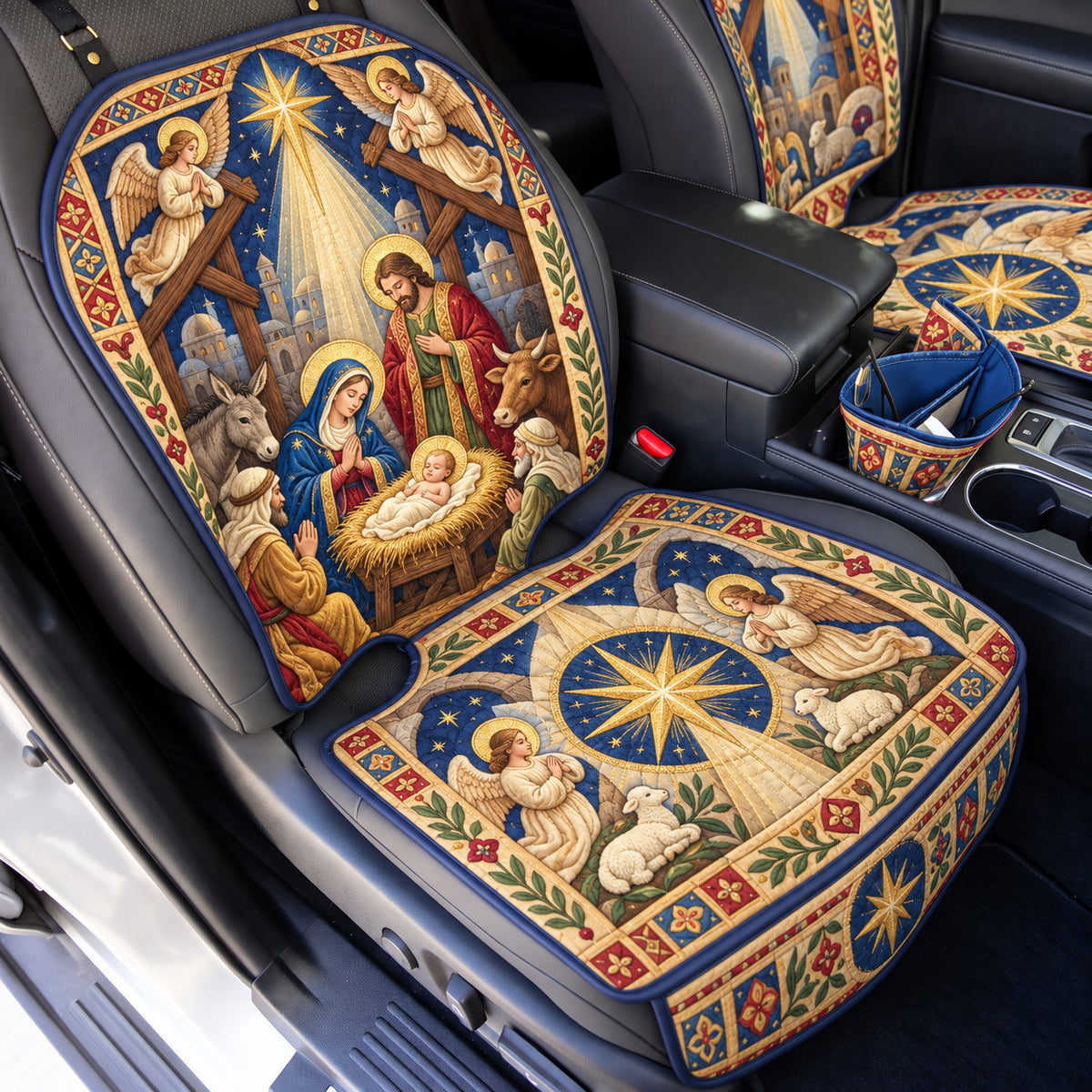 Holy Night Nativity Quilted Car Seat Protector GFTOHNL4461