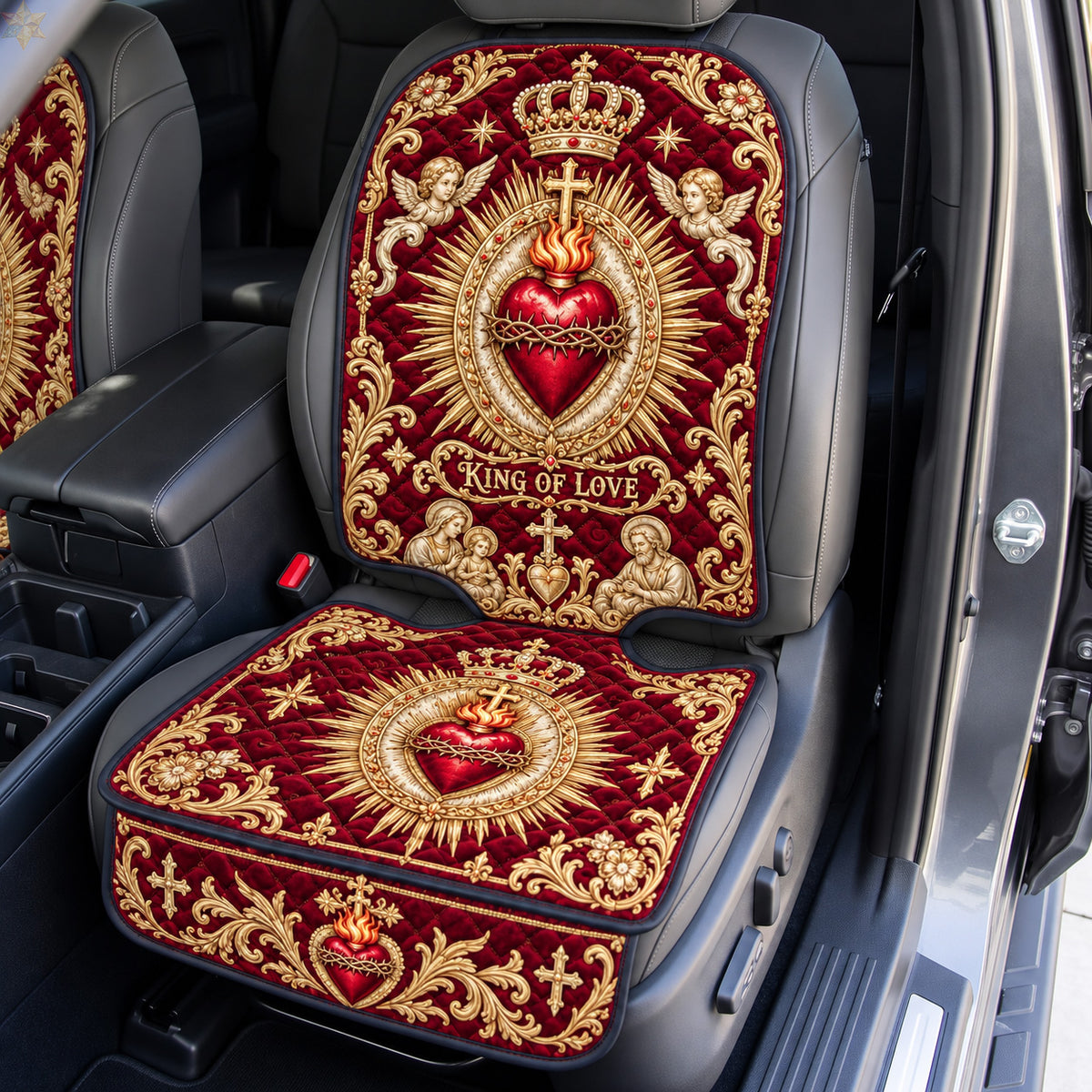 Sacred Heart King Of Love Quilted Car Seat Protector GFTOHNL4463