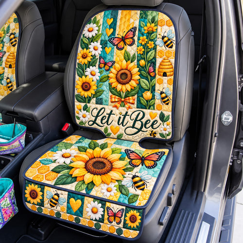 Let It Bee Sunflower Garden Quilted Car Seat Protector GFTOHNL4508