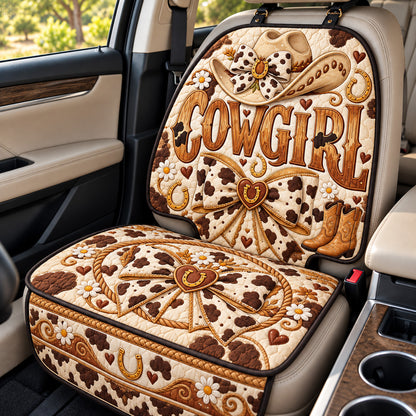 Cowgirl Western Bow Quilted Car Seat Protector GFTOHNL4547