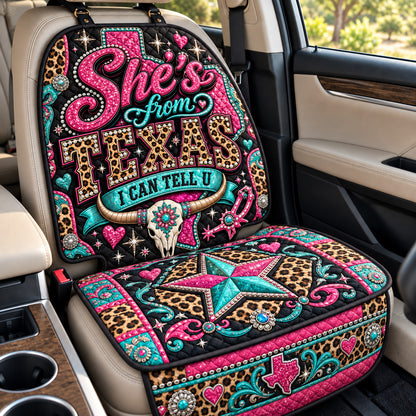 Texas Cowgirl Spirit Quilted Car Seat Protector GFTOHNL4553