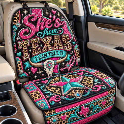 Texas Cowgirl Spirit Quilted Car Seat Protector GFTOHNL4553