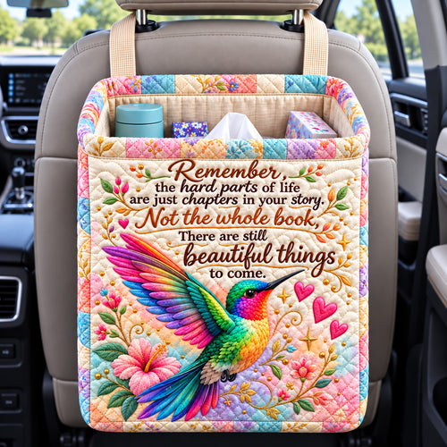 Hummingbird Beautiful New Beginnings Quilted Car Basket GFTOHNL4647