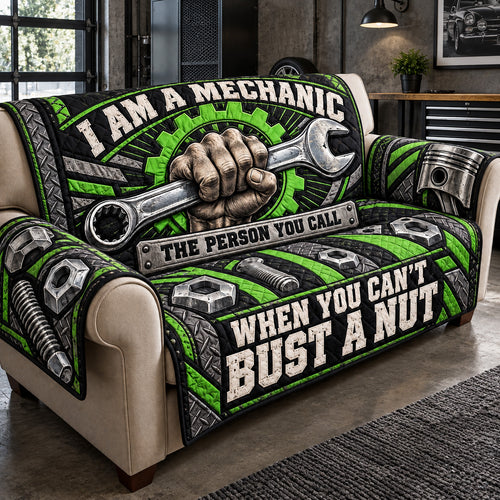 Proud To Be A Mechanic Quilted Sofa Cover GFTOHNL4654