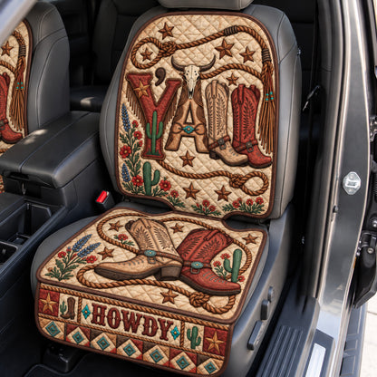 Vintage Western Cowgirl Quilted Car Seat Protector GFTOHNL4681