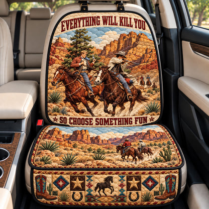 Wild West Adventure Quilted Car Seat Protector GFTOHNL4683