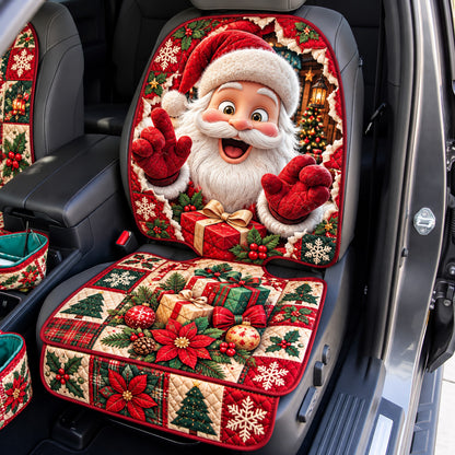 Santa Christmas Surprise Quilted Car Seat Protector GFTOHNL4687