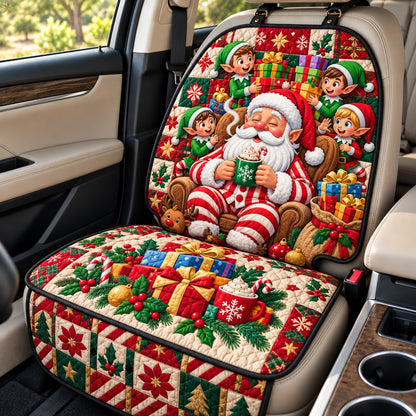Santa Christmas Elves Quilted Car Seat Protector GFTOHNL4691