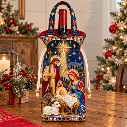 Star Of Bethlehem Quilted Bottle Carrier Bag GFTOHNL4724