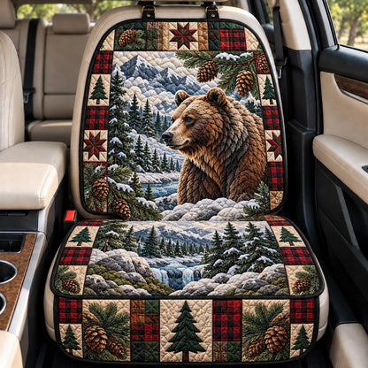 Winter Bear Wonderland Quilted Car Seat Protector GFTOHNL4774