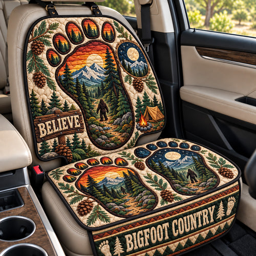 Bigfoot Footprint Wilderness Quilted Car Seat Protector GFTOHNL4778