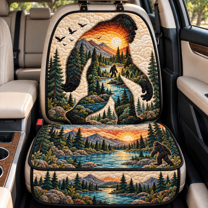 Bigfoot Sunset Silhouette Quilted Car Seat Protector GFTOHNL4779