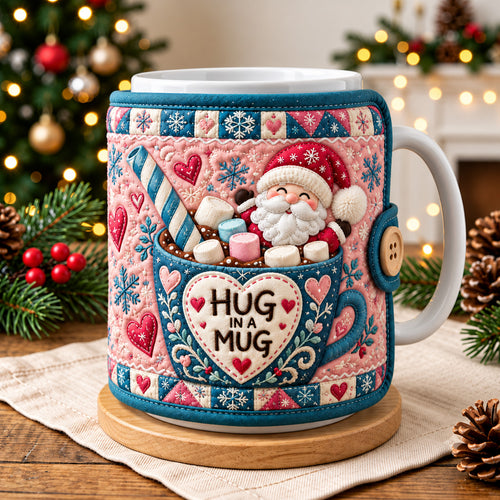 Santa Hug In A Mug Quilted Mug Cozy GFTOHNL4786