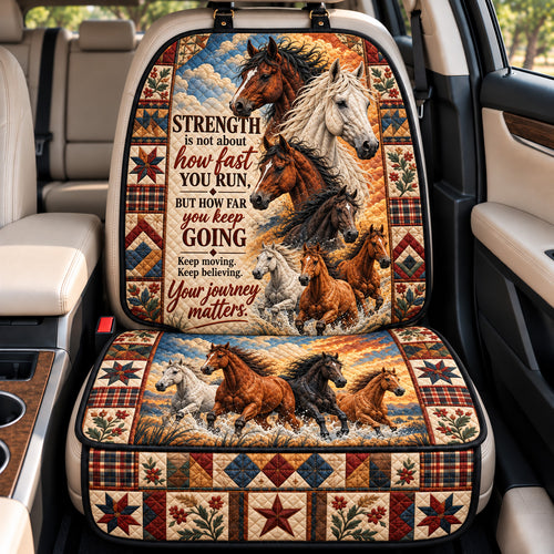 Strength Of Wild Horses Quilted Car Seat Protector GFTOHNL4820