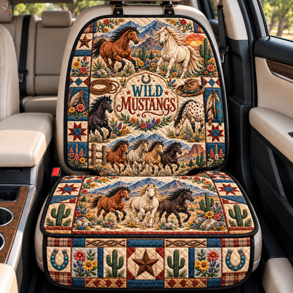 Wild Mustangs Freedom Quilted Car Seat Protector GFTOHNL4824