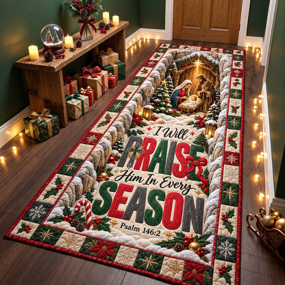 Christmas Nativity Blessings Runner Rug GFTOHNL4904