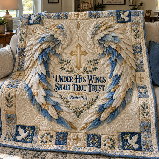 Under His Wings Quilted Blanket GFTOHNL4967