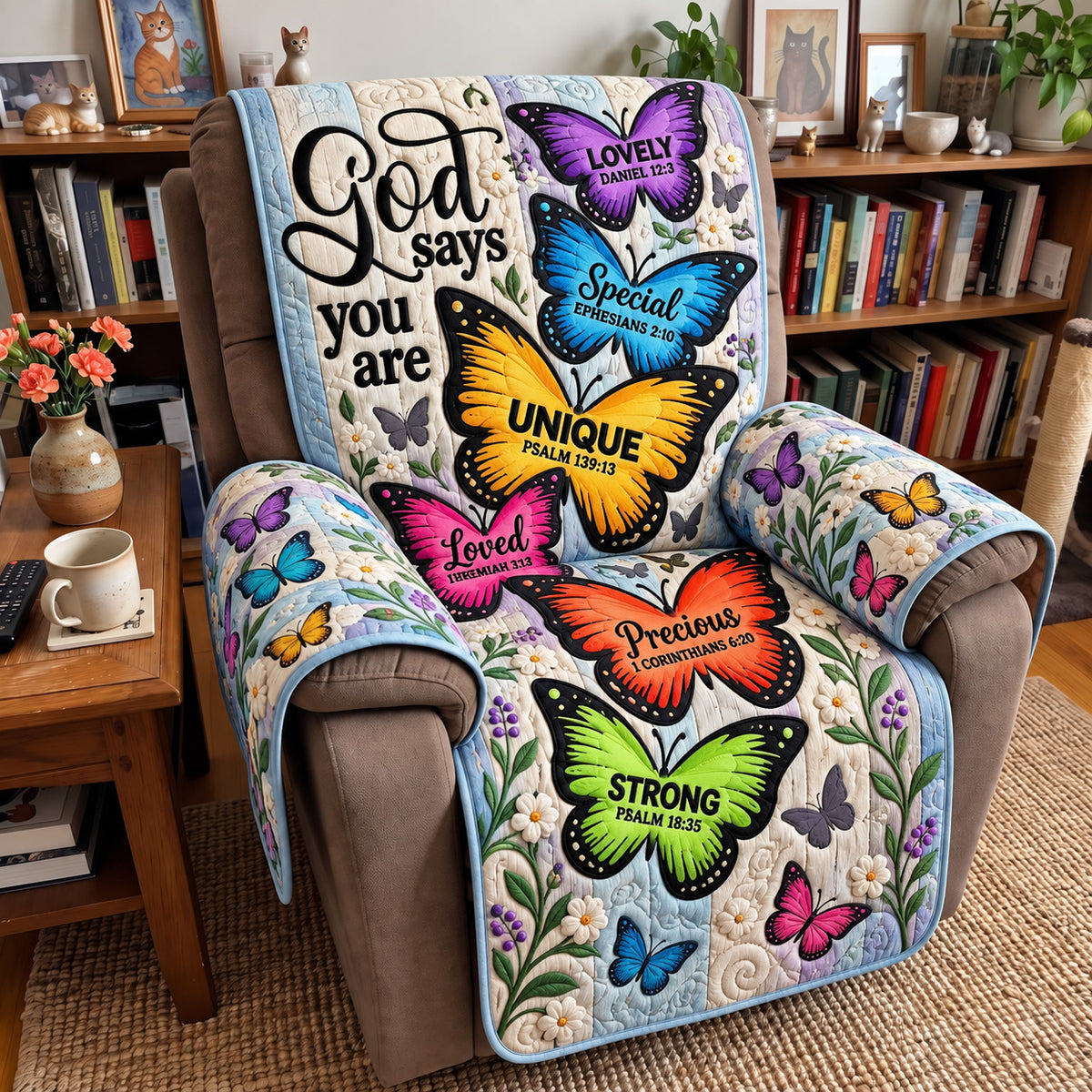 God Says You Are Loved Quilted Sofa Cover GFTOHNL5107
