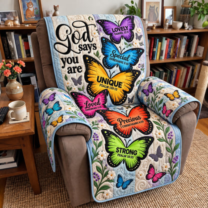 God Says You Are Loved Quilted Sofa Cover GFTOHNL5107
