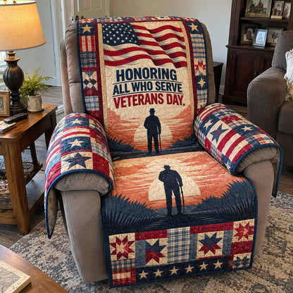 Honoring All Who Serve Quilted Sofa Cover GFTOHNL5258