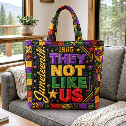 Juneteenth Stars Quilted Tote Bag GFTOHNL551