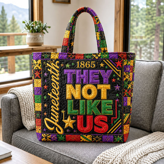 Juneteenth Stars Quilted Tote Bag GFTOHNL551