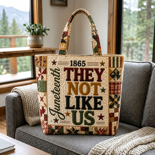 Vintage Juneteenth Quilted Tote Bag GFTOHNL554