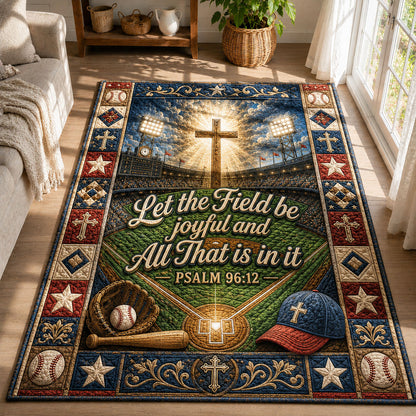 Let The Field Be Joyful Christian Area Rug GFTOHNL586