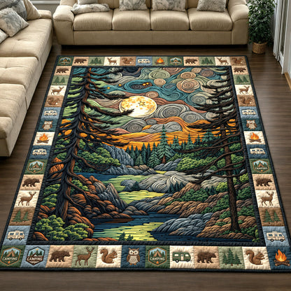 Camping Night Area Rug GFTOHNL59