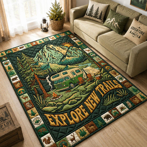 Explore New Trails Camping Area Rug GFTOHNL60