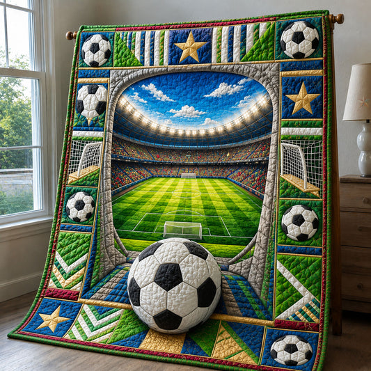 World Cup Stadium Portal Soccer Quilted Blanket GFTOHNL648