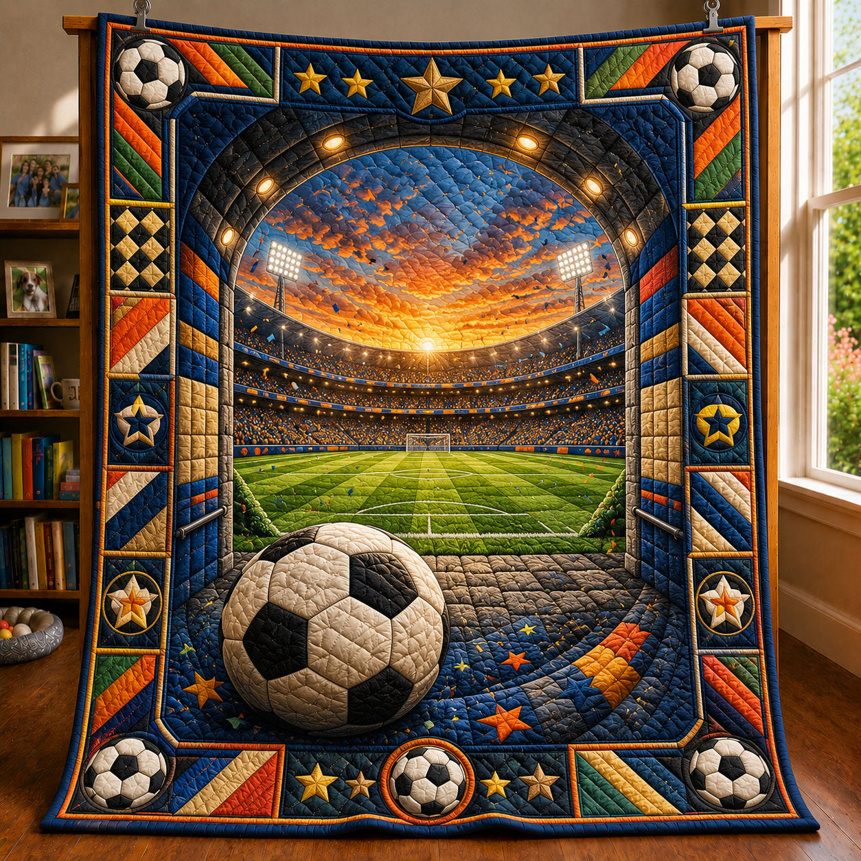 Championship Sunset Stadium Quilted Blanket GFTOHNL650