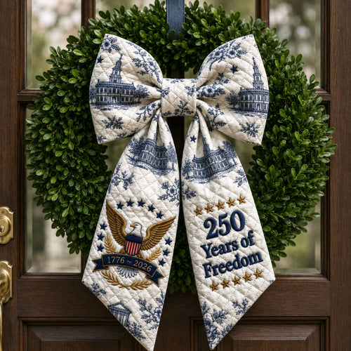 250 Years of Freedom Colonial Toile Quilted Wreath Sash GFTOHNL685