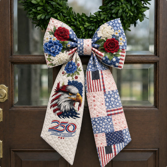 Freedom Eagle Patchwork Anniversary Quilted Wreath Sash GFTOHNL687